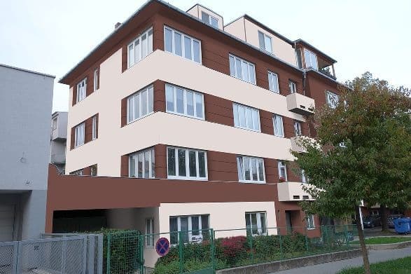 Návrh rekonstrukce fasády - varianta 1 - boční pohled