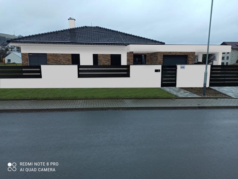 Návrh fasády rodinného domu - varianta 3