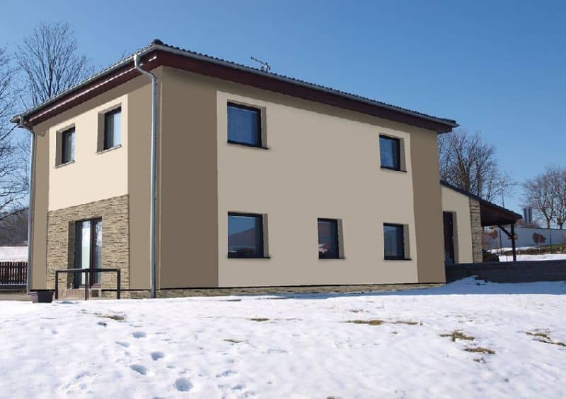 Vizualizace fasády - návrh 4