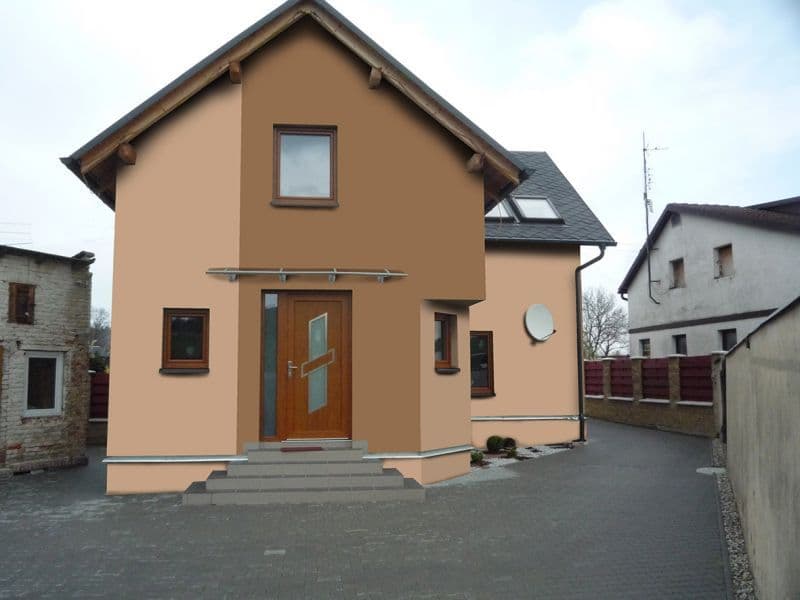 Moderní návrh fasády - varianta 1