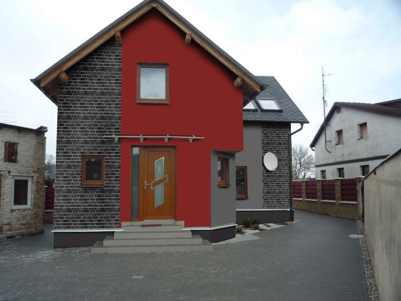 Moderní návrh fasády - varianta 3