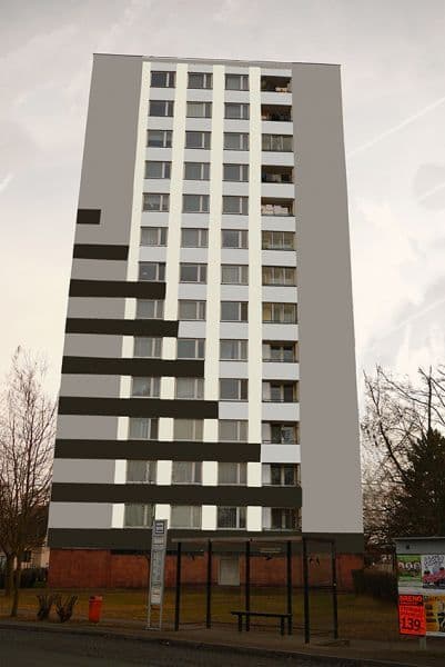 Návrh revitalizace fasády - varianta 1