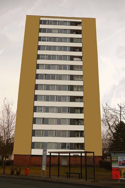 Návrh revitalizace fasády - varianta 2