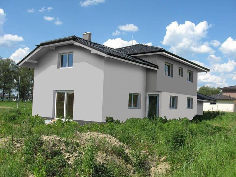 Návrh fasády rodinného domu - varianta 7